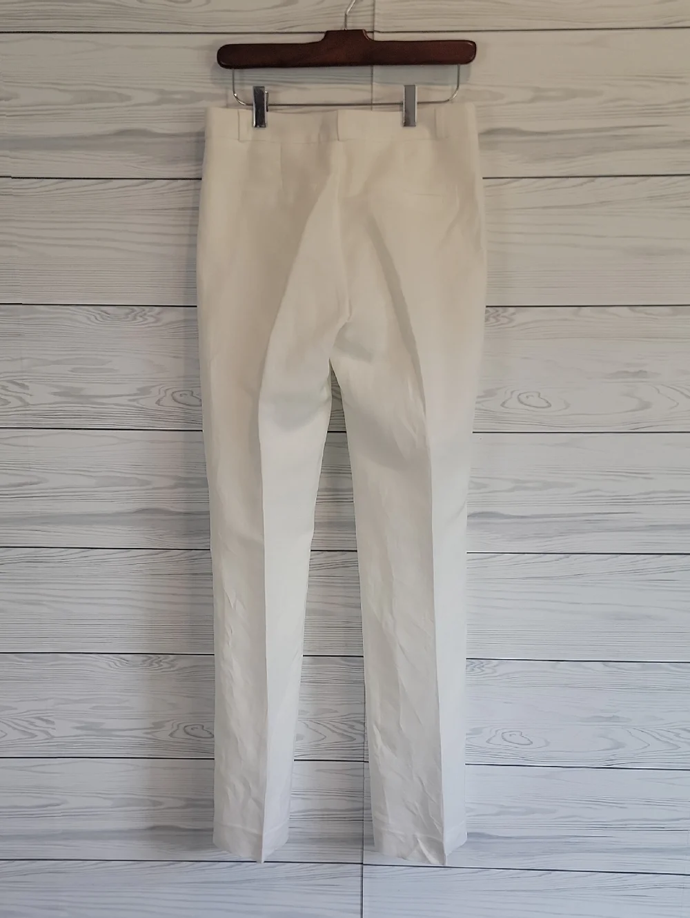Banana Republic Dress Pants Linen Straight Fit - Summer White Womens Size 0